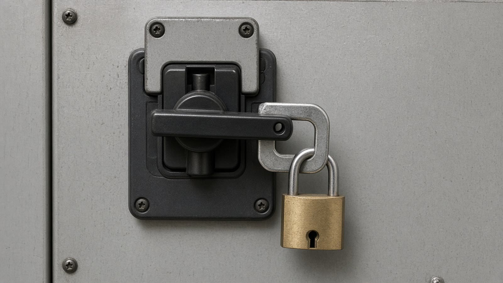 A locked isolator, the kind of gear a premises course uses